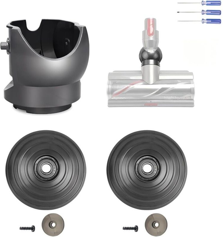 Ersatzkugellager + Staubsaugerkopf-Aufsatz, passend für Dyson V10, V11 und V15 Staubsauger, 100-W-Hochleistungsmotor für...