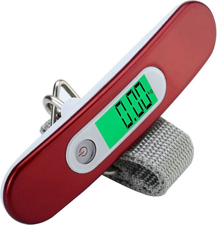 Elektronische Gepäckwaage, tragbare digitale Gepäckwaage, max. 50 kg/110 lb (lb, g, oz, kg), elektronische Waage/Tara-Fu...