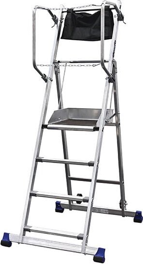 Profi Stehleiter 4 Stufen - Maximale Arbeitshöhe 2.90m - 18-134