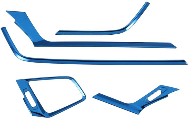 Zentralsteuerung Luftauslass Dekoration Abdeckung Trim Aufkleber Edelstahl für 10. Generation 2019 2018 2017 2016, Blau