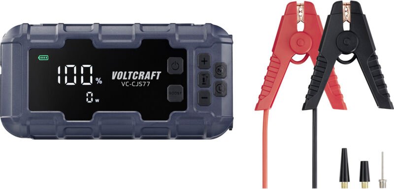 Schnellstartsystem VC-CJS77 VC-16533725 Starthilfestrom (12 V)=600 a USB-Steckdose 2x, La - Voltcraft
