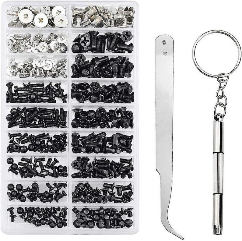 Packung mit 355 verschiedenen PC-Schrauben M2, M3 und M2,5
