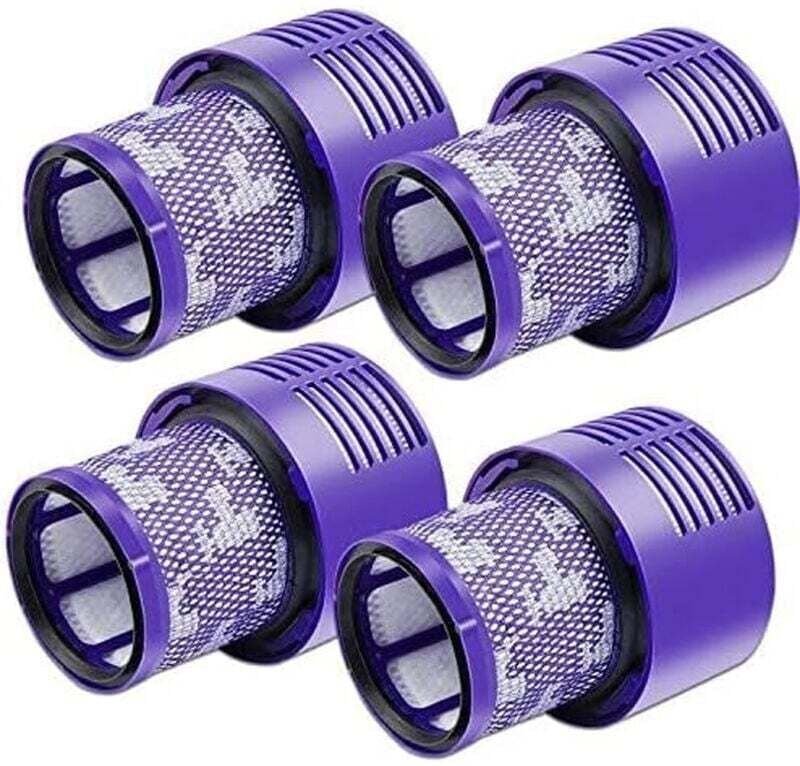 Lot de 4 filtres V10 pour aspirateur Dyson, lot de 4 filtres de rechange pour aspirateur Dyson V10, V10 Absolute, V10 An...