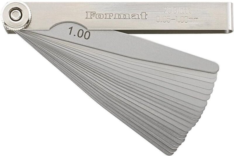 Präzisions-Fühlerlehre 20 Bl. 0,005-1,0mm T3 - Format