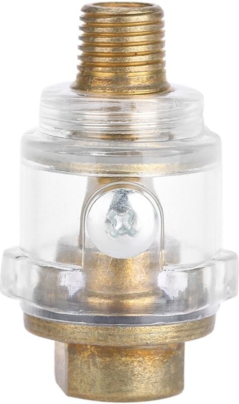 ZJchao Pneumatik-Werkzeugöler, 1/4 Zoll BSP Inline-Schmierwerkzeug, Ölschmierer für Pneumatik, Kompressorschlauch, Autom...