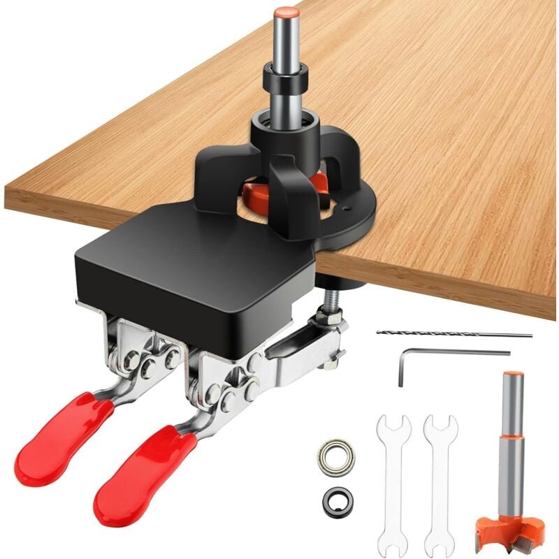 Scharnierlehre 35 mm, Tür-/Schrankscharnierlehre, verdeckte Scharnierlehre, Bohrführungspositionierung für Schränke und ...