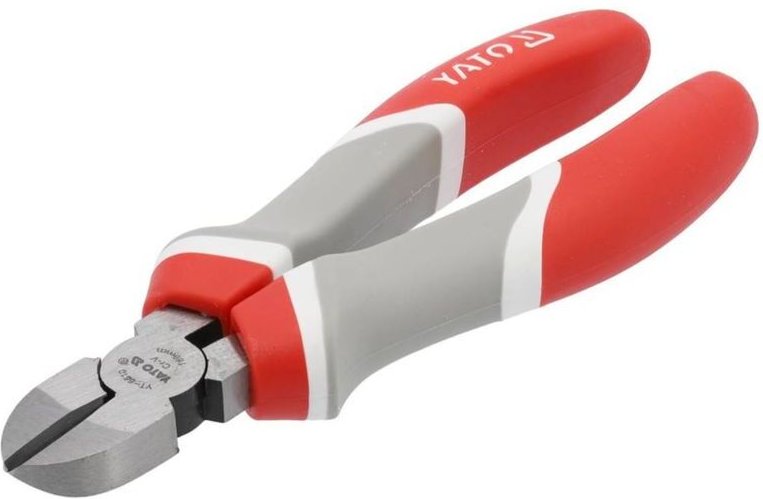 Yato - Kraft- Seitenschneider Kabelschneider 160 mm cr-v Stahl PVC-beschichtete Griffe Hochwertiger Drahtschneider +160m...