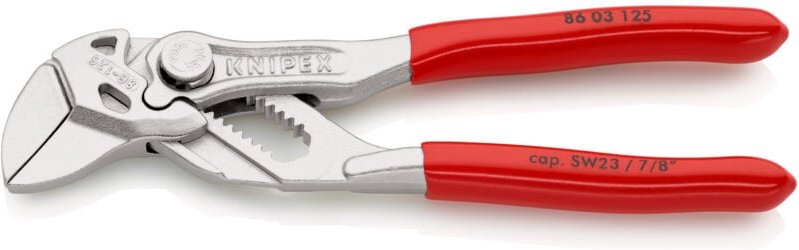 Knipex - 86 03 125 Mini-Zangenschlüssel verchr. 125 mm