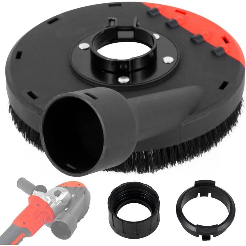 Ablufthaube Winkelschleifer 125 mm, professioneller Winkelschleifer mit Staubabsaugung, Premium Staubschutz-Winkelschlei...