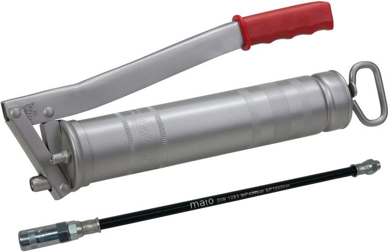 Mato - Hebel-Fettpresse e 500 m mit Gummipanzerschlauch 300 mm