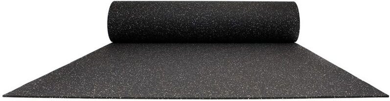 Sportboden aus SBR-Gummi - Meterware - Schwarz-Weiß - Dicke 10 mm - ideal fürs Homegym