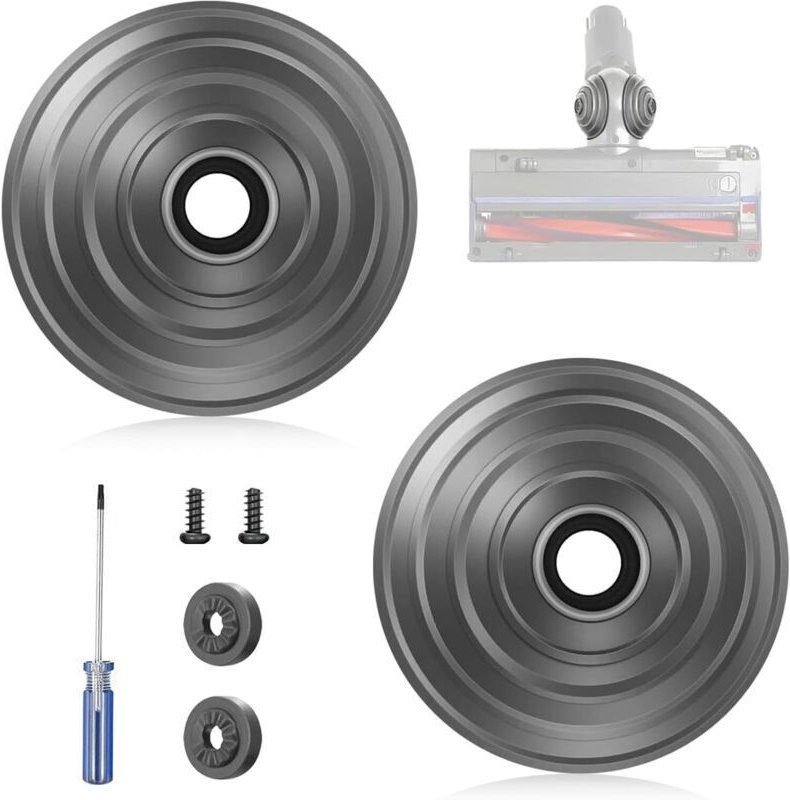 V-Ball-Rad-Zubehör für Dyson V6, V7, V8, V10, V12, DC58, DC59, DC62, DC74 35W und 50W Akku-Staubsauger 968266-02 und 949...
