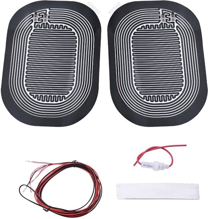 Tlily - Heizkissen für Auto-Seitenspiegel, dc 12 v, Universeller RüCkspiegel, - und Entnebelungsanlage, Schnell Warme , ...
