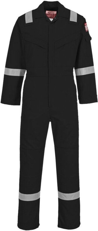 Antistatische Super Leichte Kombi 210g Farbe: Schwarz Größe M - Portwest