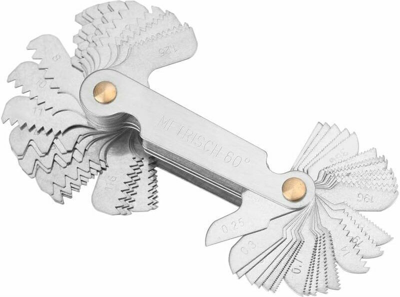 52 Metrische Gewindelehre Klinge Stellschraube Steigung Gewindelehre Schneidsystem Metrisch Zoll Lehre