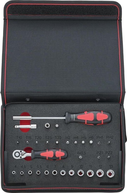 Format - Steckschlüssel-Satz 1/4' 31-teilig in Nylonmappe