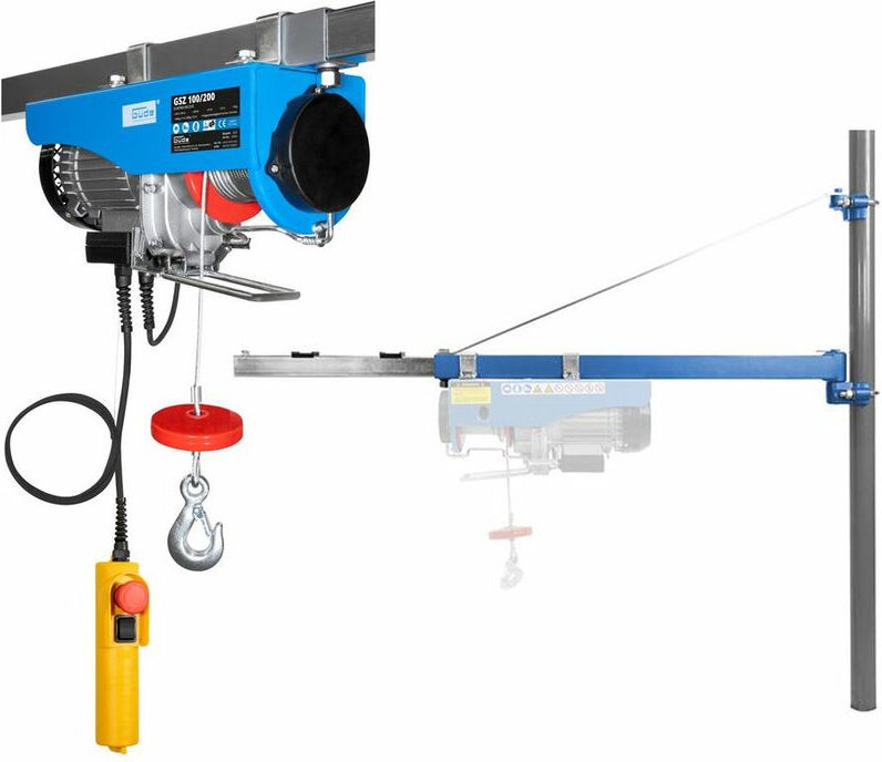 Güde - Seil-Hebel-Zug gsz 100/200 Seilwinde + Schwenkarm/Träger 1200 100-600kg