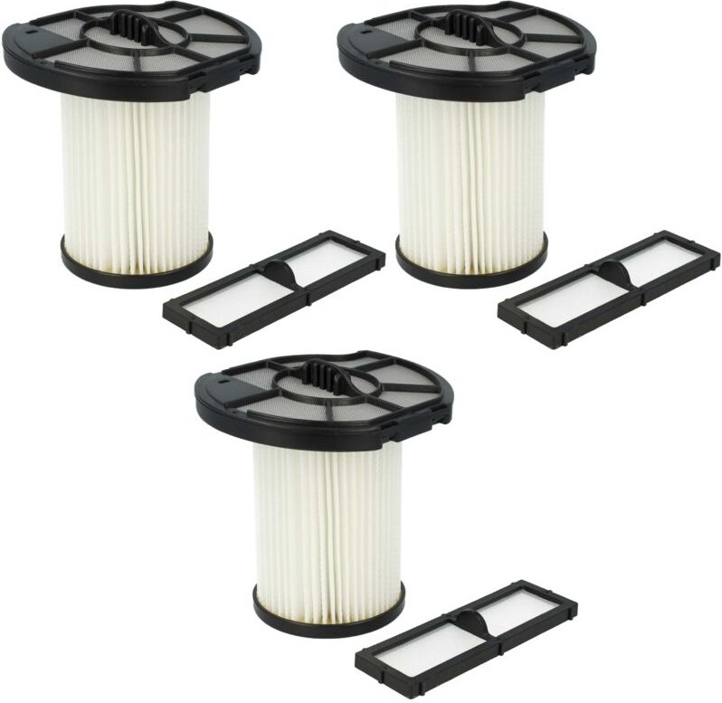 Filter-Set kompatibel mit Dirt Devil Centrixx M3882-8, M3882-9 Staubsauger - 6x Filter - Vhbw
