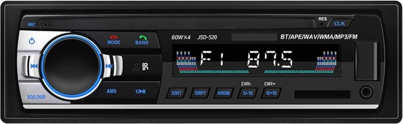 Bluetooth Autoradio, Bluetooth Autoradio, 4 x 60 W FM Autoradio, MP3-Player / USB/SD/AUX MP3-Player mit Fernbedienung