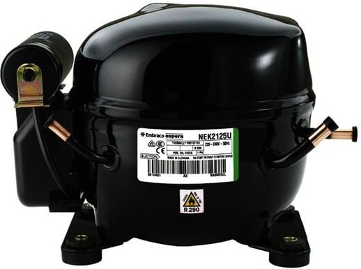 Reporshop - EMT2117U EMT290 220V 1/5CV niedrige Temperatur EMT2117U Kompressor halbe Durchschnittstemperatur 4,5 cm3