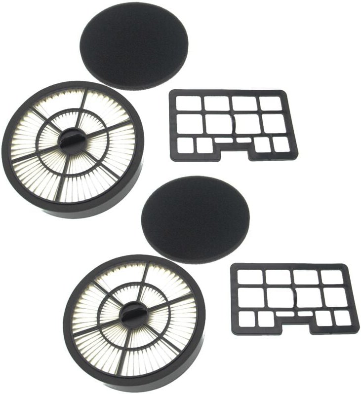 Filter-Set Ersatz für Hanseatic 422064, 551793, 15705486 für Staubsauger - 4x Filter (Abluft-Filter, Kombi-HEPA+Schaum-F...