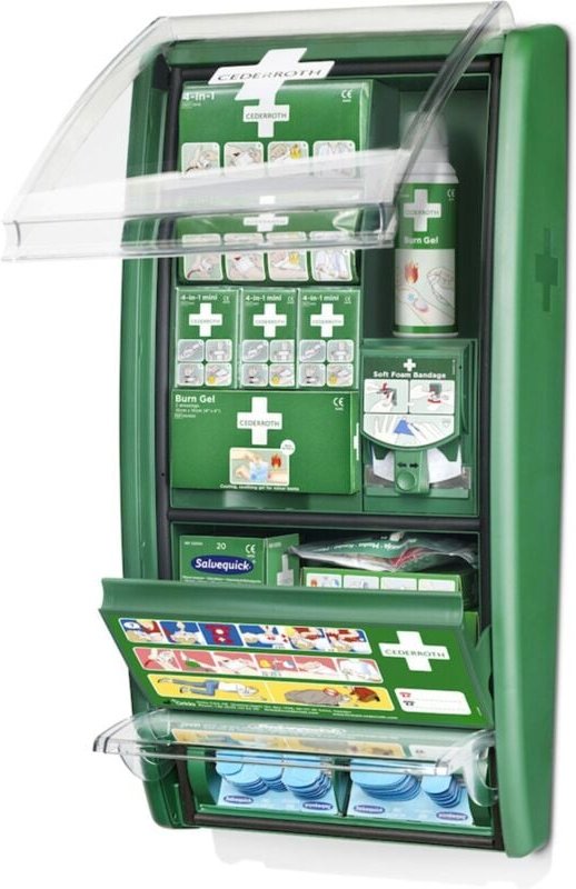 CEDERROTH Erste-Hilfe- und Verbrennungsstation bestückt