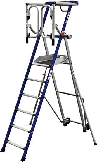 Mobile Podestleiter klappbar 6 Stufen - Maximale Arbeitshöhe 3,45m - PIRLF6-U