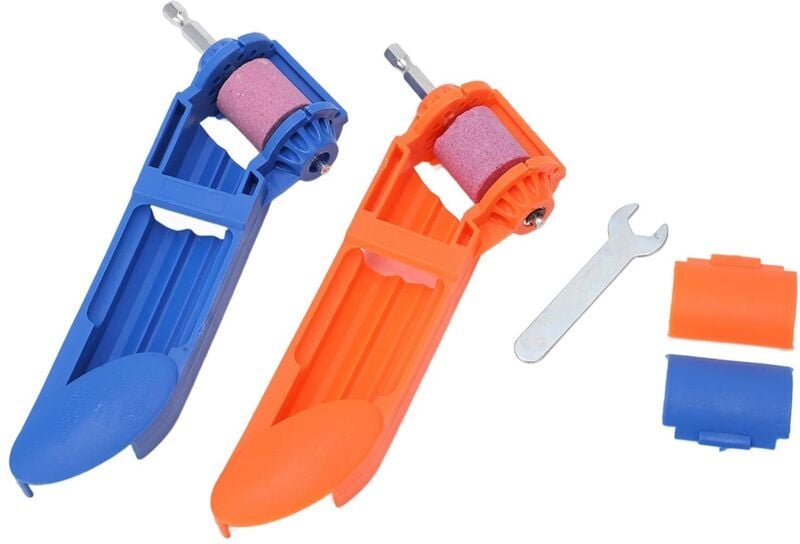 2er-Set Bohrmaschinen-Polier-Schleifwerkzeuge, tragbarer Bohrmaschinenschärfer, Korund-Schleifscheibe, elektrisches Werk...