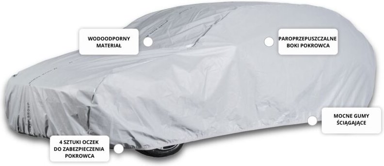 Autoabdeckung für Coupe M1 405-430 Autoplane Praktische 3-lagige Gurte