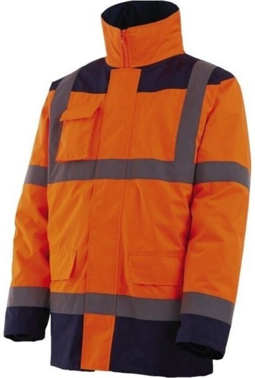 Daunenparka 4-in-1 Neonorange-Marine Tm