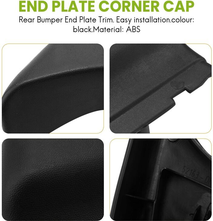 Tlily - Heckstoßstangen-Endplatte, Eckkappenverkleidung, passend für 2004–2015, 52163-0K010, 52164-0K010