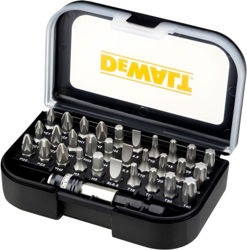 DT7944S-QZ Bit Set 31 teilig in Tough Case Pozidriv / Phillips / Schlitz / Torx / Hex - Dewalt