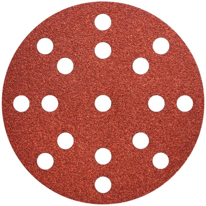 Metabo 50 Haftschleifblätter 125 mm, P80, Holz + Metall, "multi-hole" 50 Stk