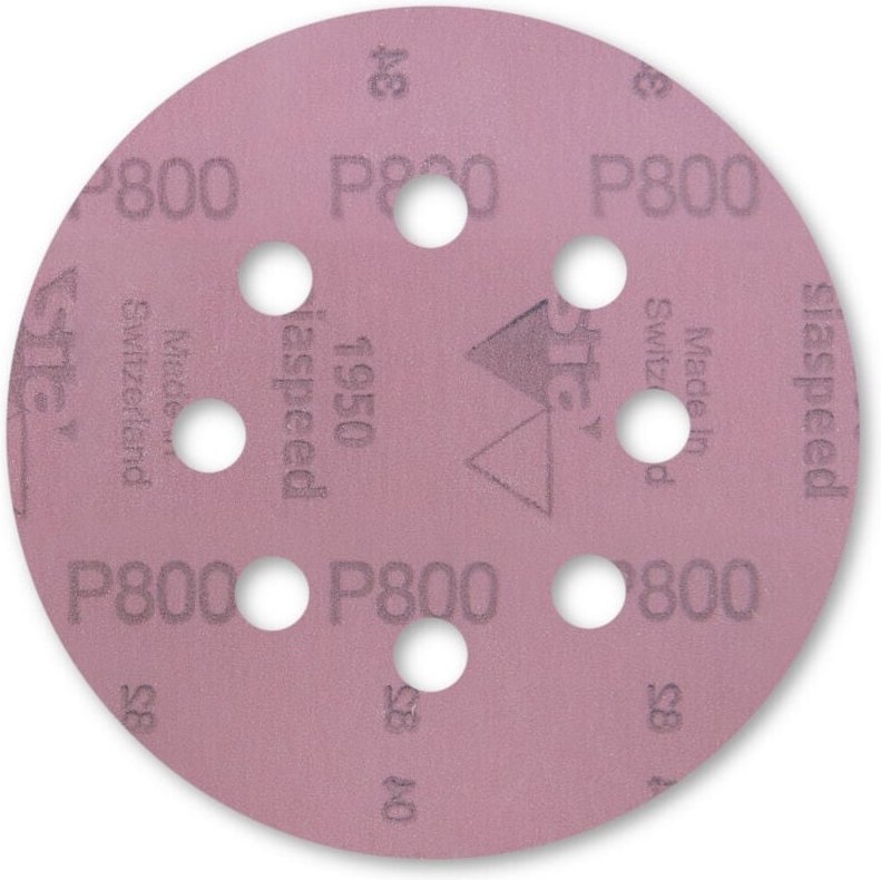 Sia Scheibe mit Loch, 1950 siaspeed Feinstkorn, 125, 8-Loch Korn 1200 50 Stk