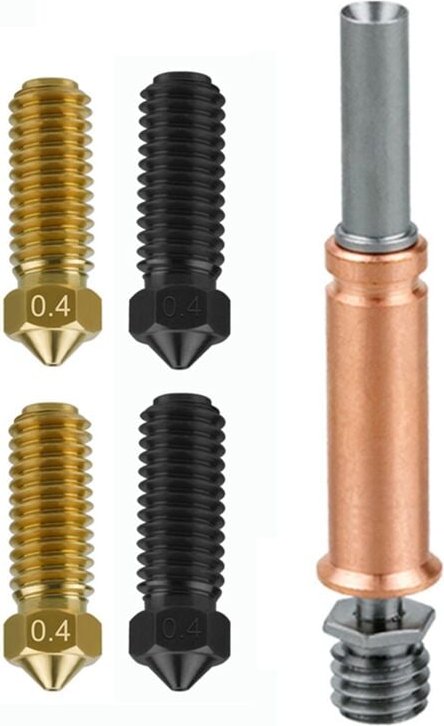 Für 3 Teile Bimetall Heat Break Messing Düse Upgrades Throat Throats Hot End 3D Drucker Zubehör