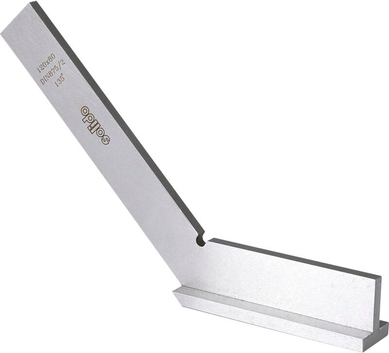 Rb Messwerkzeug - Gehrungswinkel 135 Grad DIN875-2 mit Anschlag Schenkellänge 200 x 130 mm