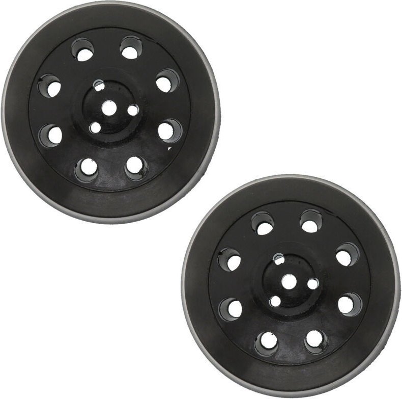 Runde Schleifscheibe mit 8 Löchern, 2 Stück, 125 mm Schleif- und Polierscheibe, passend für Bosch PEX 125