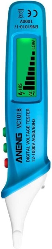 Berührungsloser digitaler LCD-Spannungsprüfer, 12 V-1000 v, Multifunktions-Stifttester, AC/DC-Spannungsdetektor, elektri...