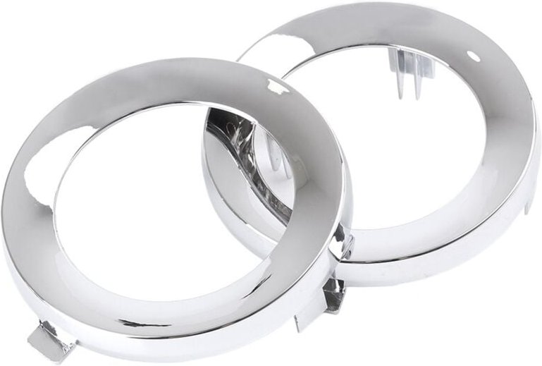 Für Forester 2009-2013 Paar Front Chrome Nebel Licht Lampe Abdeckung Kappe Trim Ring 57731SC000