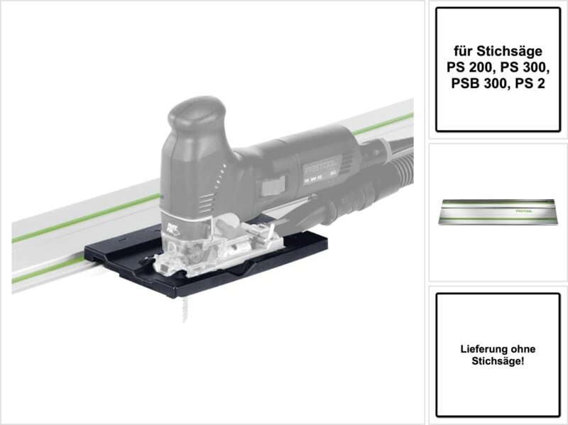 Fs-ps/psb 300 Führungsanschlag ( 490031 ) + Führungsschiene 800 mm ( 491499 ) für Stichsäge ps 200, ps 300, psb 300, ps ...