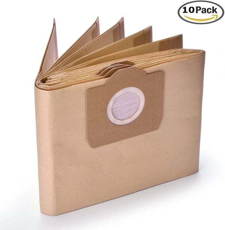 10er-Packung Staubbeutel für Kärcher NT20, NT25, NT30, MV1, MV3 und WD3 Staubsauger