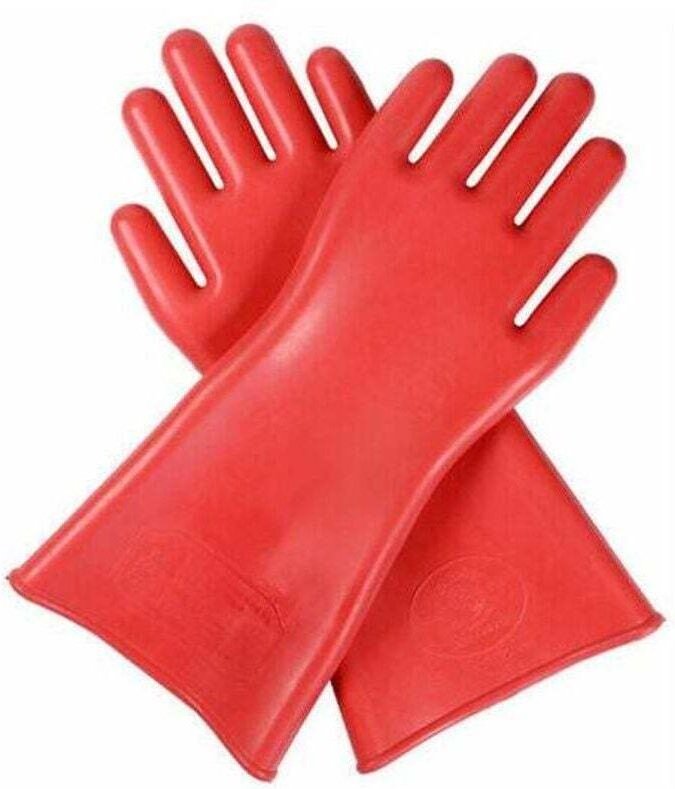 1 Paar professionelle elektrische Isolierhandschuhe, Hochspannung 12 kV, Gummi, XU, Elektriker-Schutzhandschuhe, Zubehör...