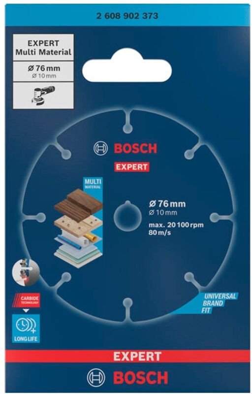 Bosch EXPERT Trennscheibe Multi Material Carbide, 76 x 10 mm
