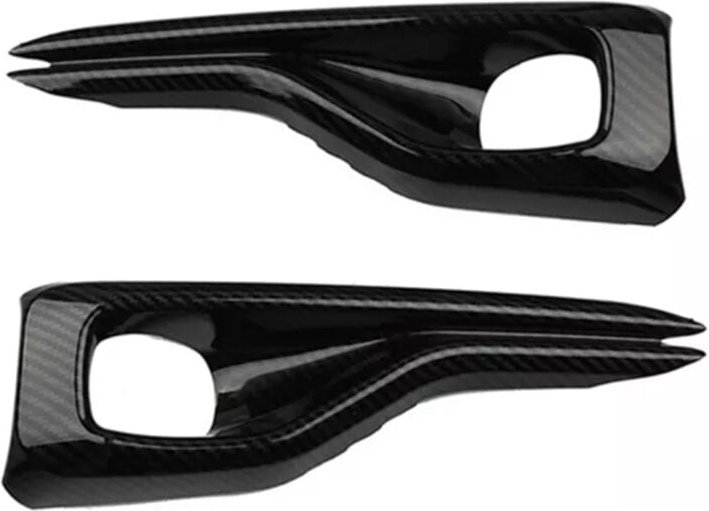 Nebelscheinwerfer-Abdeckung, Lampen-Augenbrauen-Zierstreifen für Focus MK4 2019+, Kohlefaser-Muster