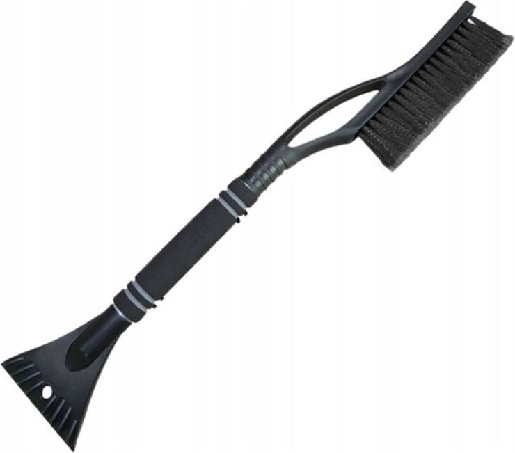 ECARLA Eiskratzer mit Besen, Schwarz