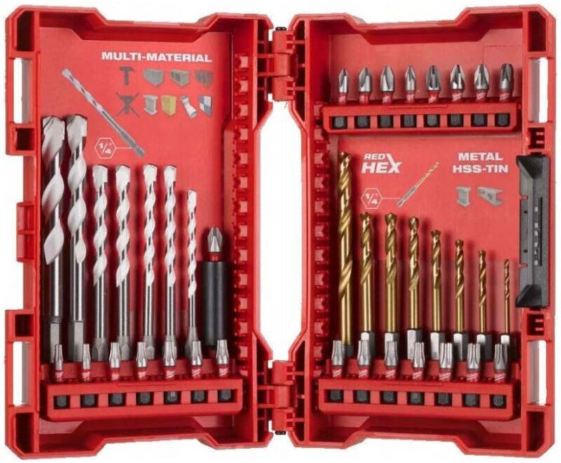 Milwaukee Bohrer-Set Bit-Sortiment 39-tlg. Multi-Material Bohrer