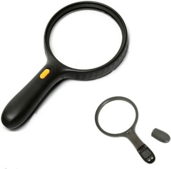 Trade Shop Traesio - Trade Shop - aoyu 3 LED-Licht Leselupe 1,8x 5x Zusatzlinse -