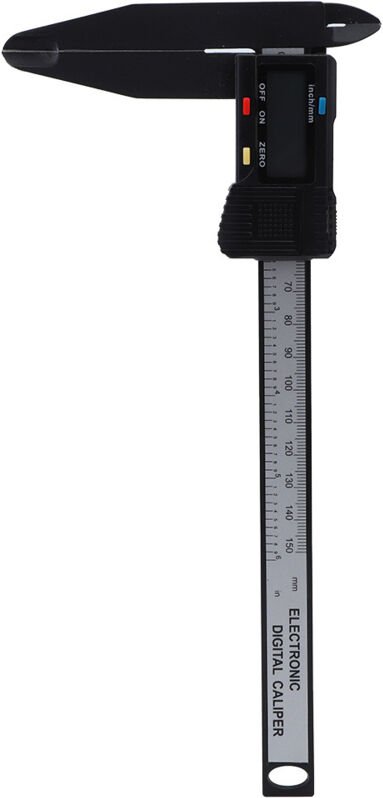 Eosnow 150 mm/300 mm digitaler elektronischer Messschieber, Carbon-Lineal mit langem Backenmesswerkzeug. 150 mm elektron...