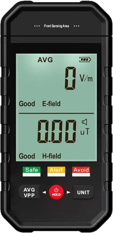 Sjlerst - Geigerzähler, elektromagnetischer Feldstrahlungsdetektor mit hintergrundbeleuchtetem LCD-Display, automatische...