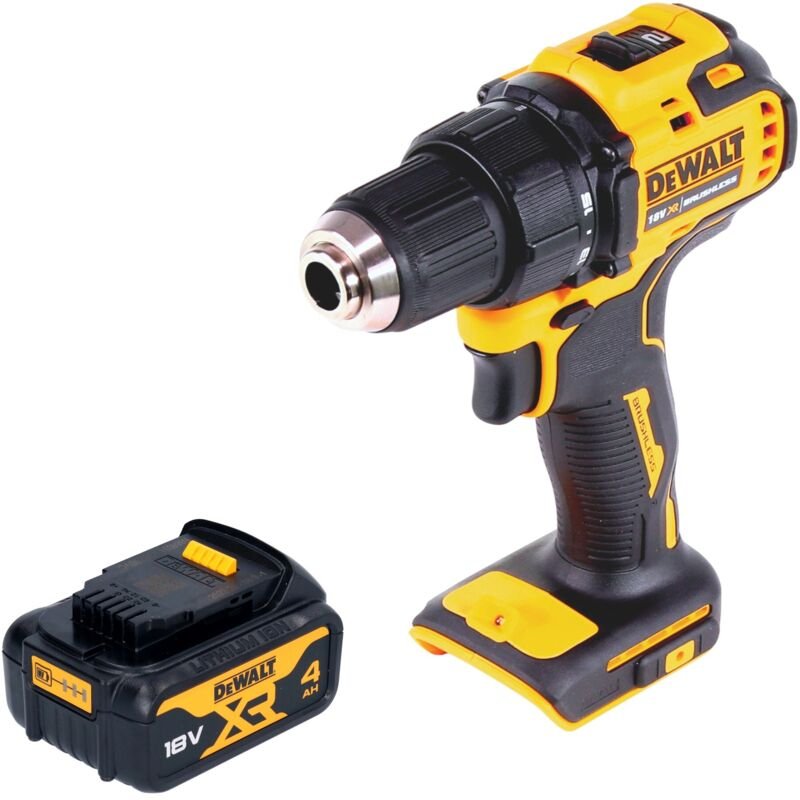 DeWalt DCD 708 N Akku Bohrschrauber 18 V 65 Nm Brushless + 1x Akku 4,0 Ah - ohne Ladegerät